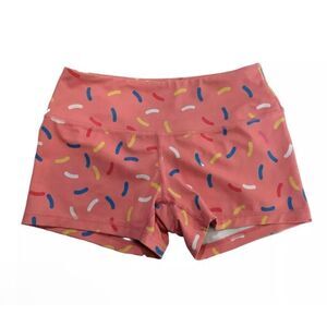 FEED ME FIGHT ME Sprinkle workout active running crossfit shorts Size medium
